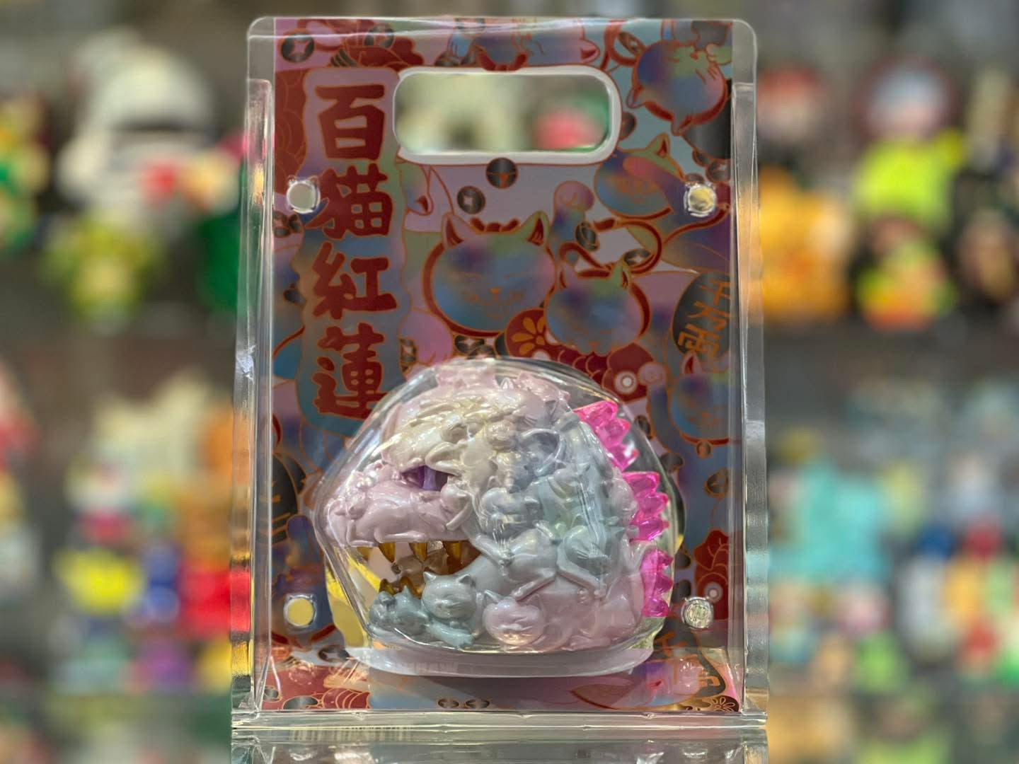 OFFART x HORIREN Hundred Cats Guren Mini Fortune Head Statue -Super Sweet Candy
