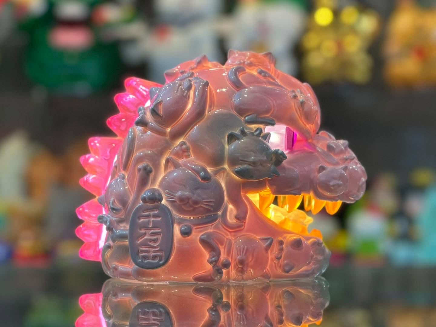 OFFART x HORIREN Hundred Cats Guren Mini Fortune Head Statue -Super Sweet Candy
