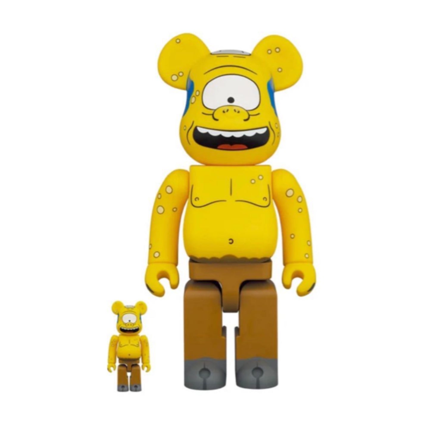 MEDICOM TOY BEARBRICK 100+400% THE SIMPSONS CYCLOPS WIGGUM