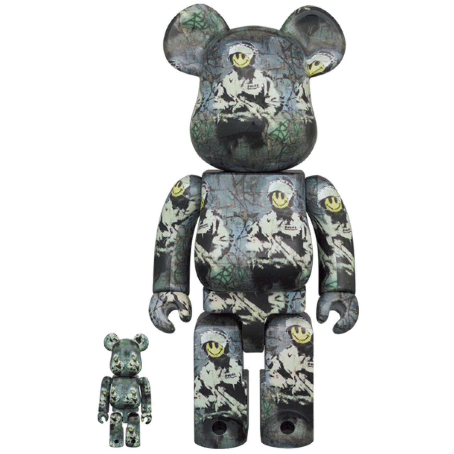 MEDICOM TOY BEARBRICK 100+400% RIOT COP