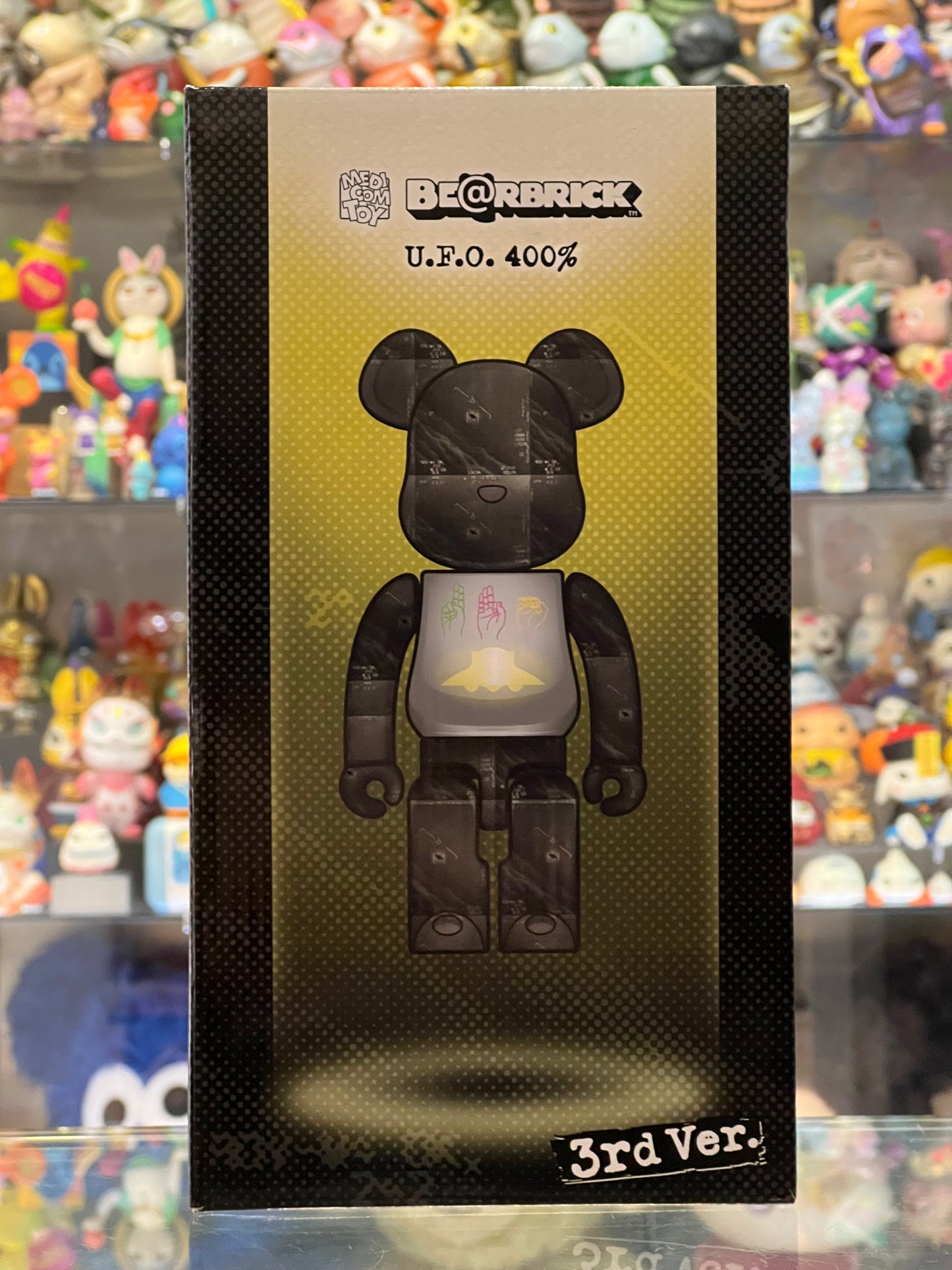 MEDICOM TOY BEARBRICK 400% U.F.O. 3rd Ver.