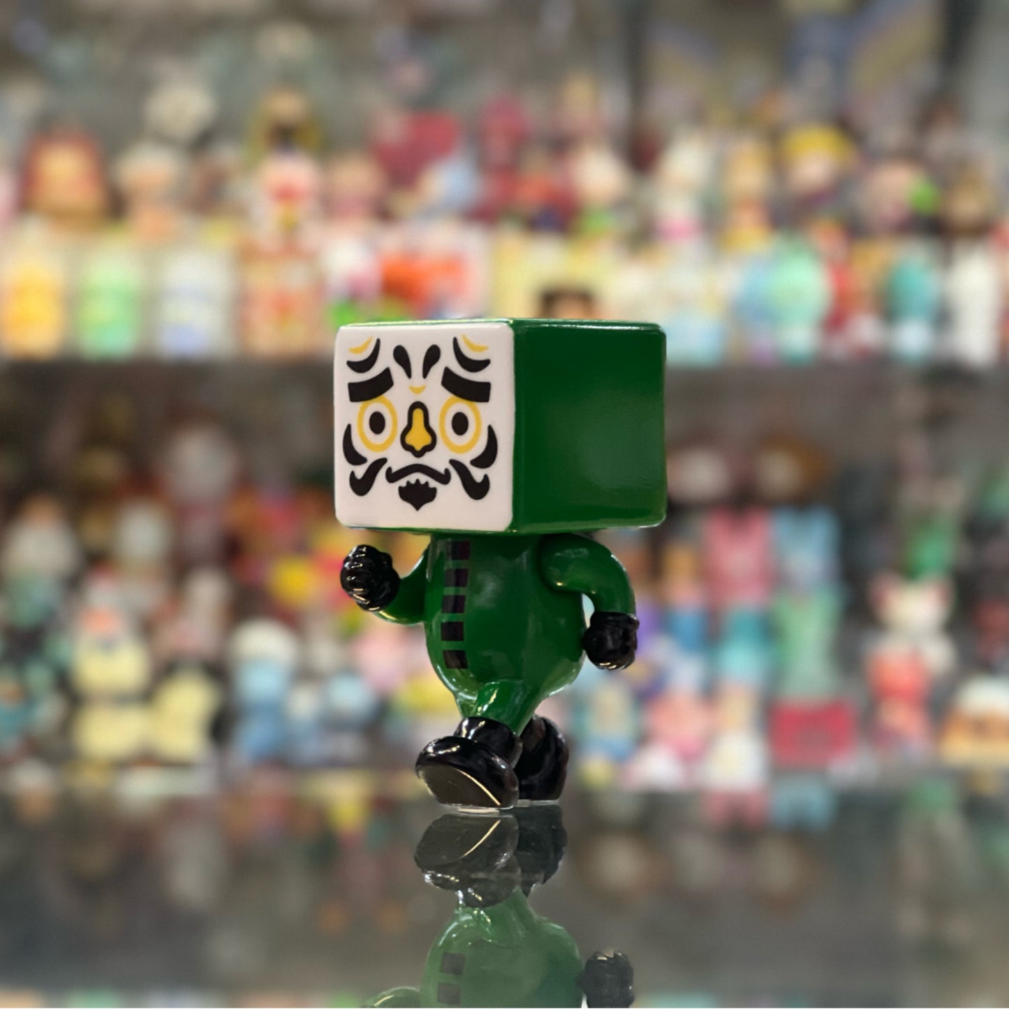 DEVILROBOTS RUNNING TO-FU DARUMA GREEN