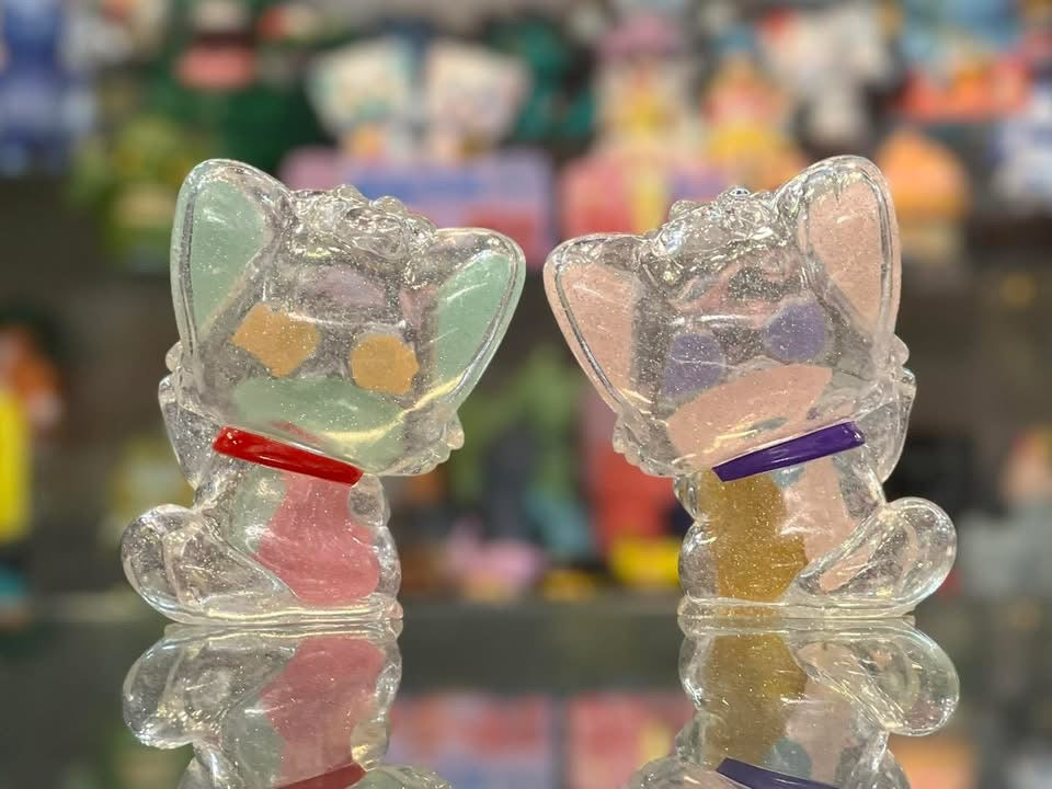 Unbox Industries Posi & Nega Maneki-neko Glitter Clear