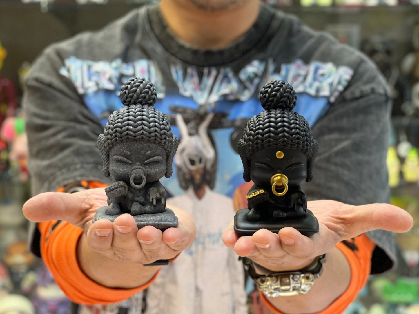 N°9TH STUDIO Buddha Chubby Baby Black & Gold Ver.