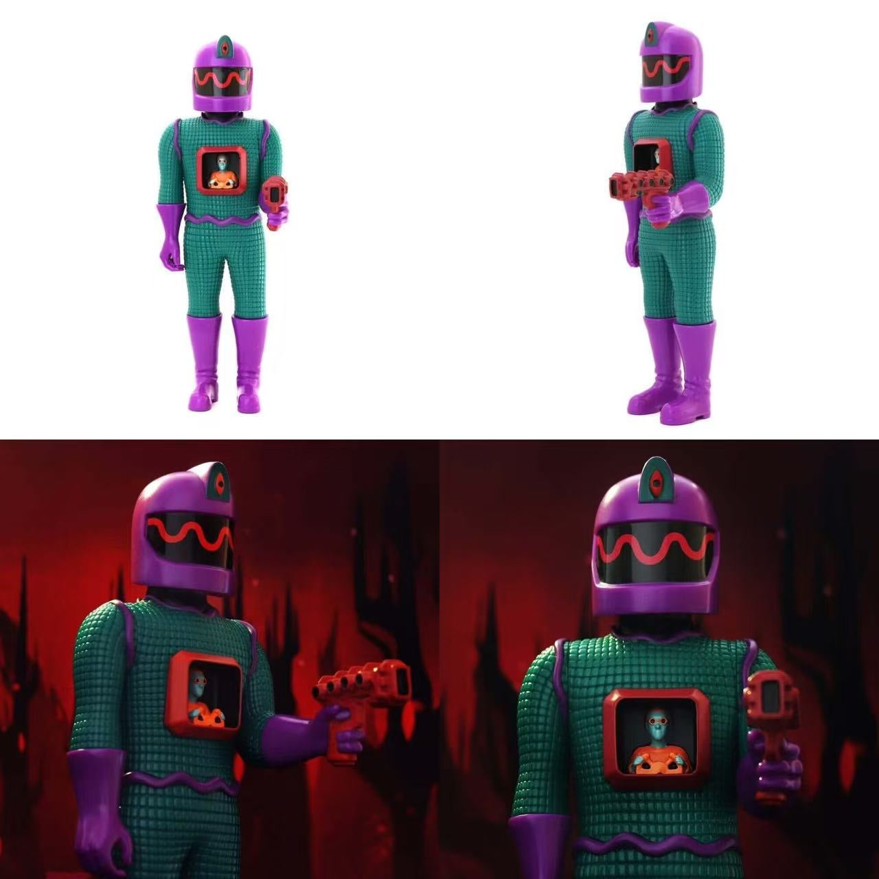 Unbox Industries x Will Sweeney The Mindseye Trooper Green & Purple