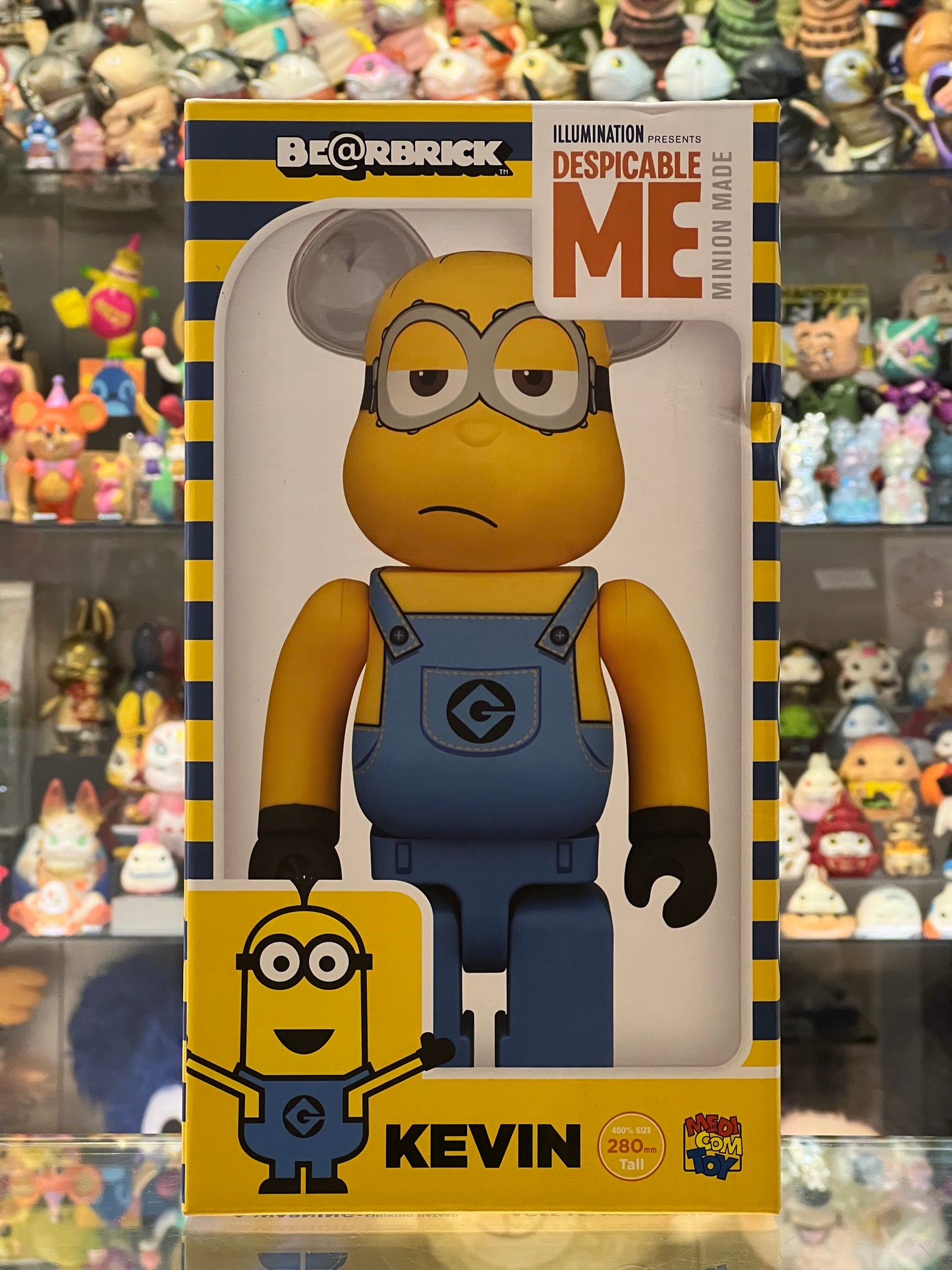 MEDICOM TOY BEARBRICK 400% MINION KEVIN