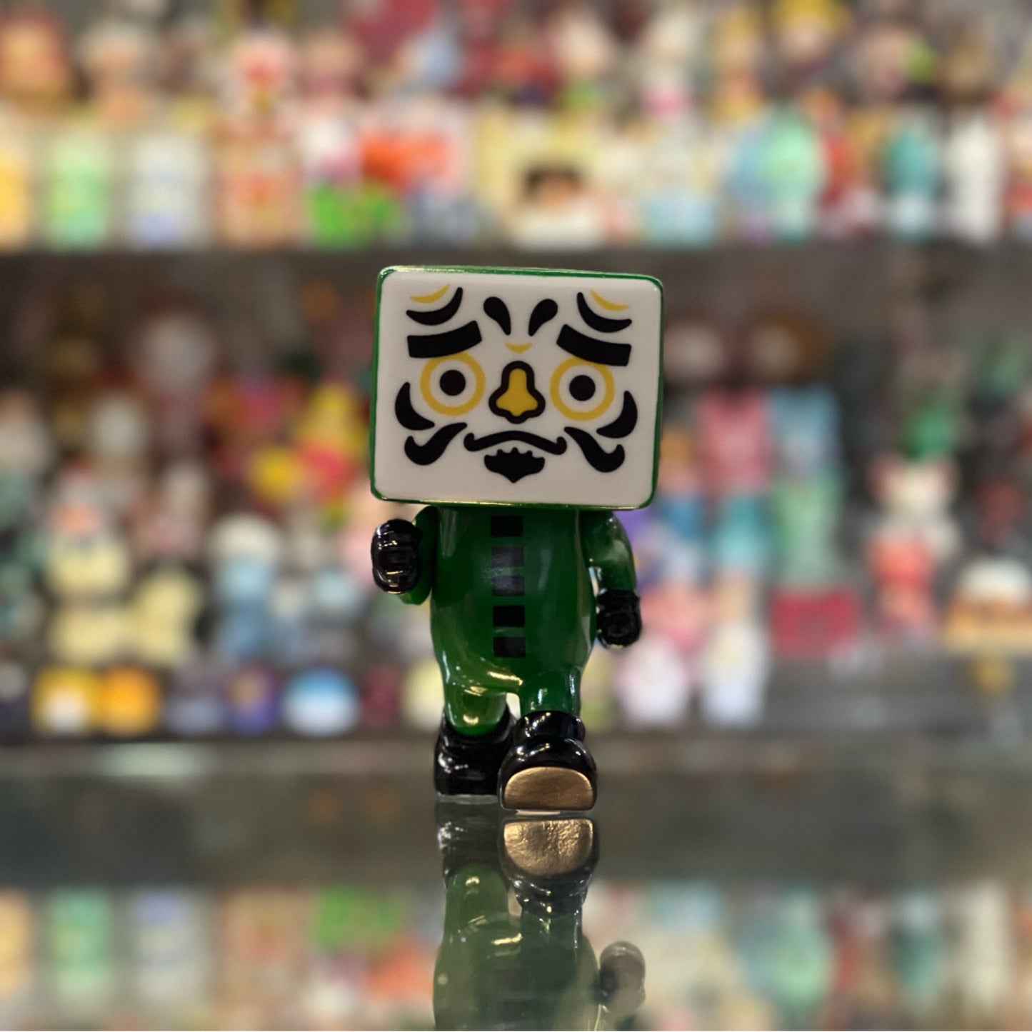 DEVILROBOTS RUNNING TO-FU DARUMA GREEN