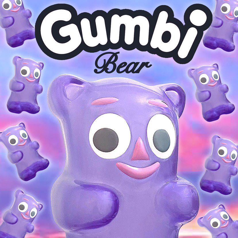 GUMBI BEAR (PURPLE) by Mr. Likey