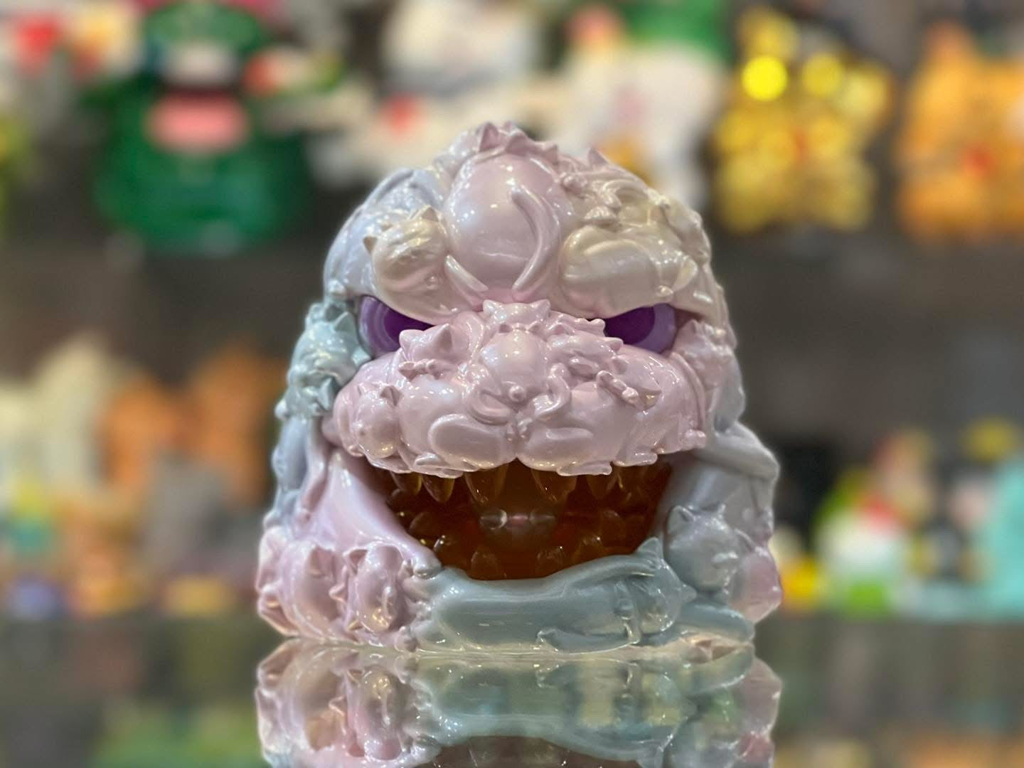 OFFART x HORIREN Hundred Cats Guren Mini Fortune Head Statue -Super Sweet Candy