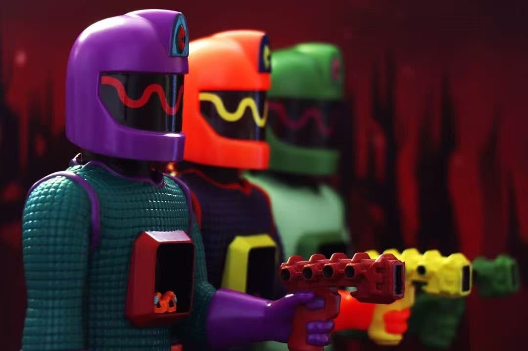 Unbox Industries x Will Sweeney The Mindseye Trooper Green & Purple