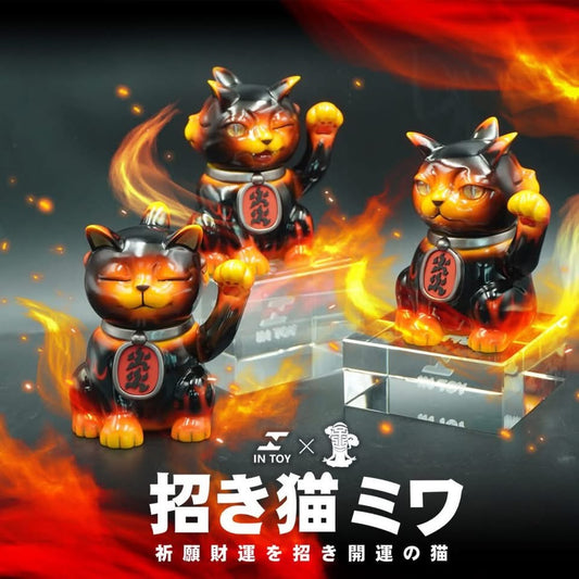 (Pre-order) Intoys 三面招財貓 火焰