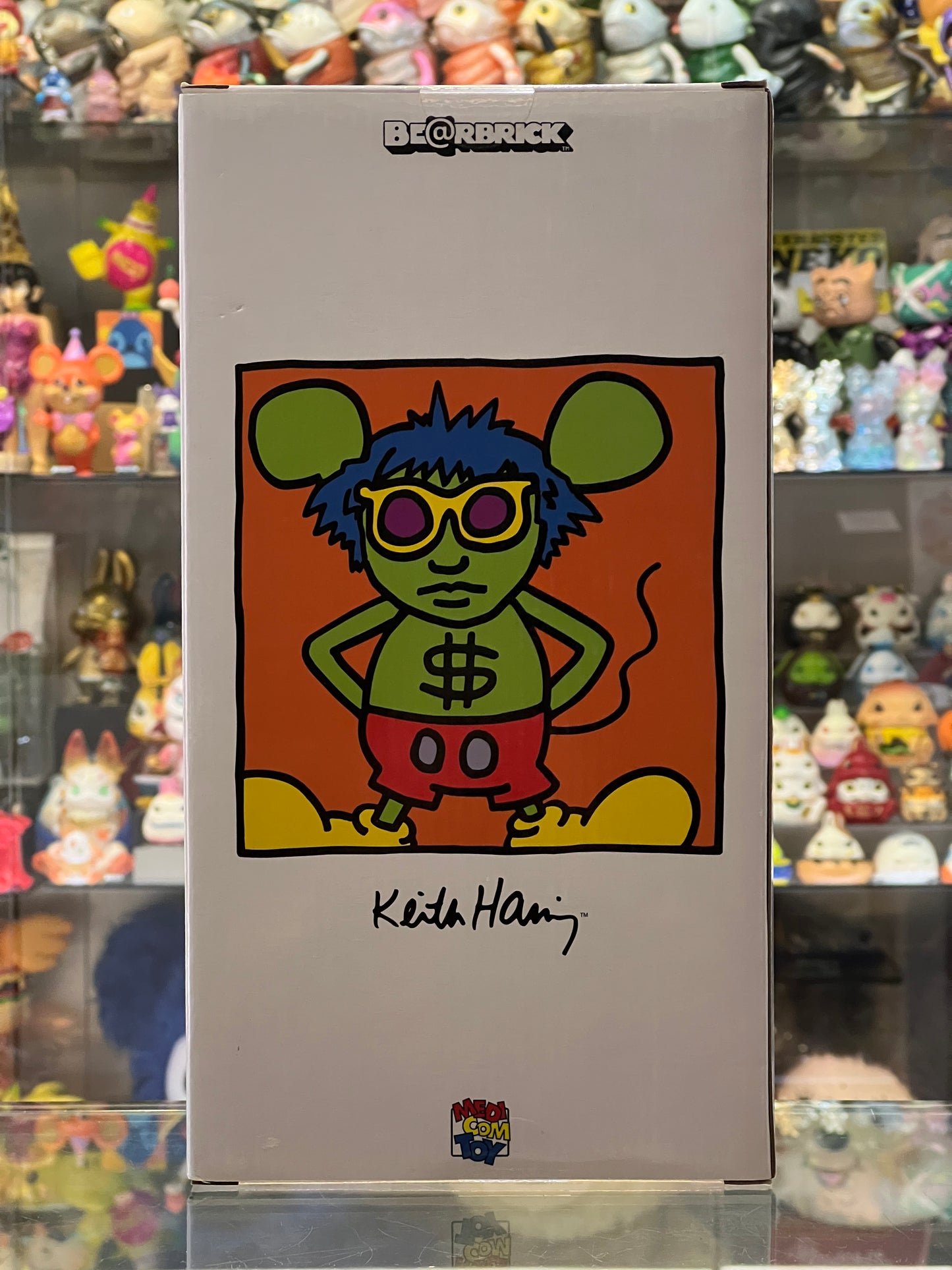 MEDICOM TOY BEARBRICK 400% Keith Haring Andy Mouse