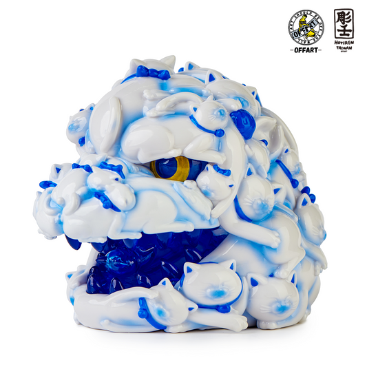(Pre-order) OFFART X Horiren Red Flame Hundred Cats Porcelain mini Bust